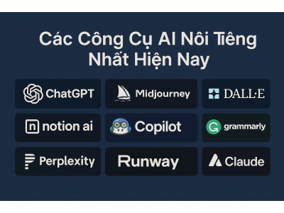 Các Công Cụ AI Nổi Tiếng Nhất Hiện Nay