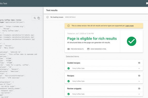 Dữ liệu cấu trúc Google mới
