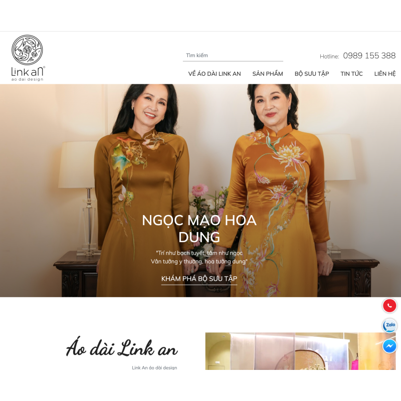 Web Áo Dài - Link An