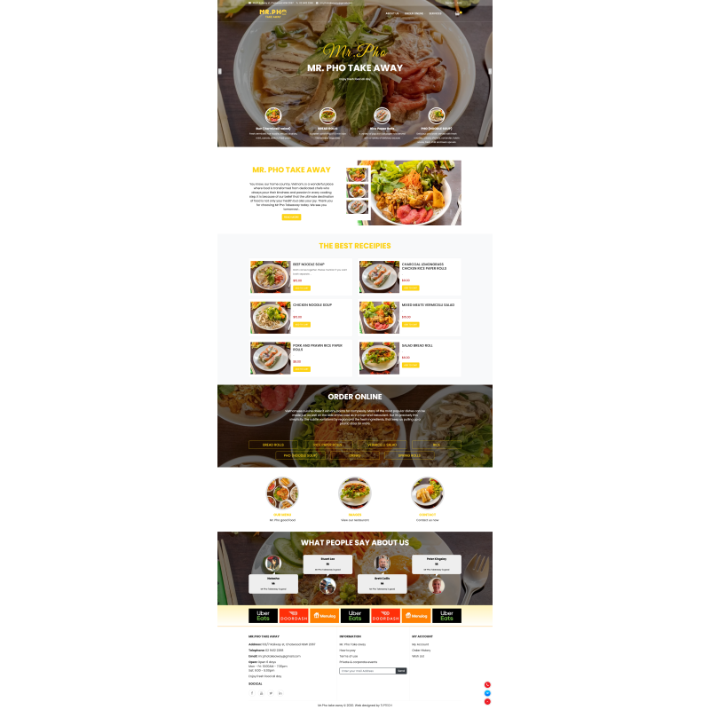Thiết kế web bán phở