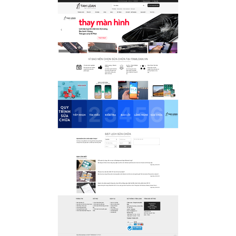 Web sửa điện thoại