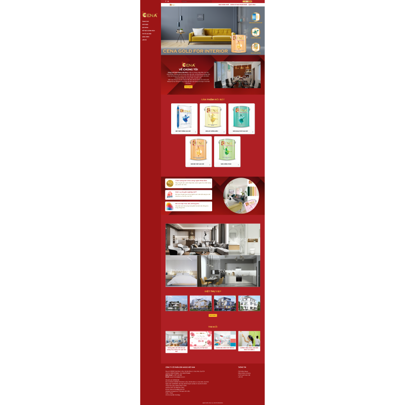 Thiết kế web sơn CenaPaint