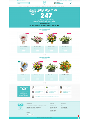 Thiết kế web bán hoa tươi - Shop Hoa
