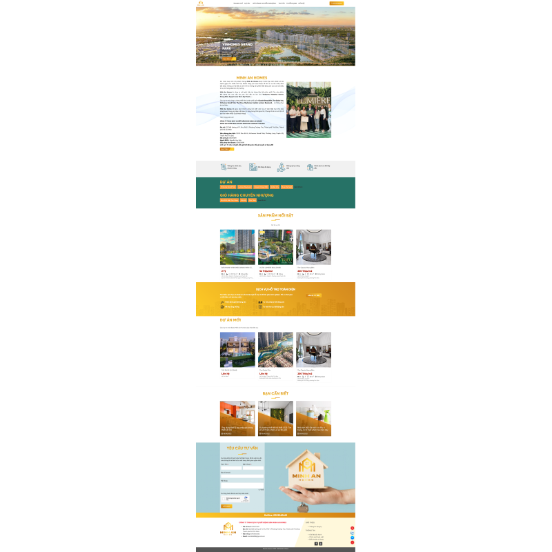 Sàn giao dịch bất động sản Minh An Homes