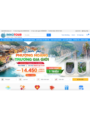 Thiết kế web du lịch innotour.vn