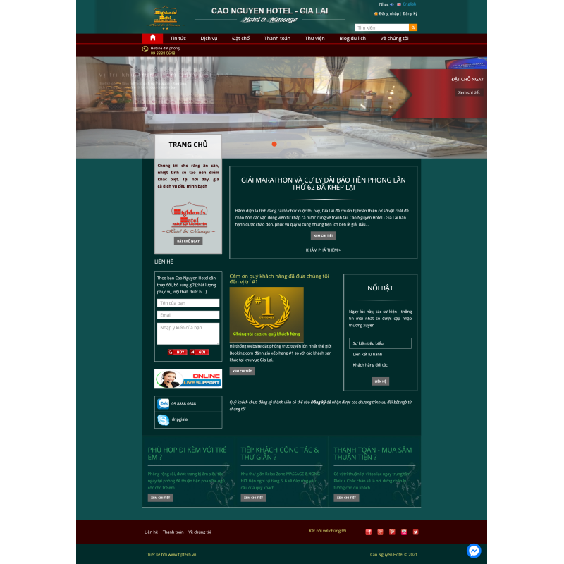  Web khách sạn - Cao Nguyên Hotel