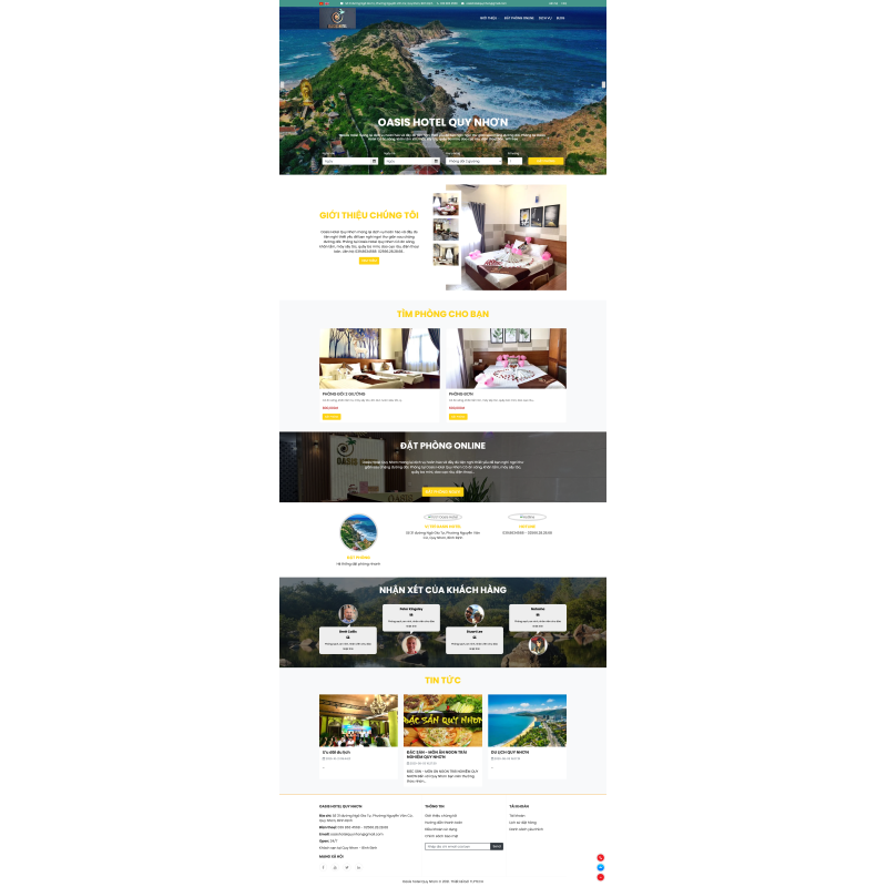  Web khách sạn - Oasis Hotel  Quy Nhơn