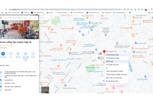 Cách lấy tọa độ google map để cập nhập vào web