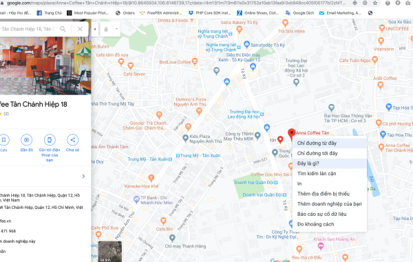 Cách lấy tọa độ google map để cập nhập vào web