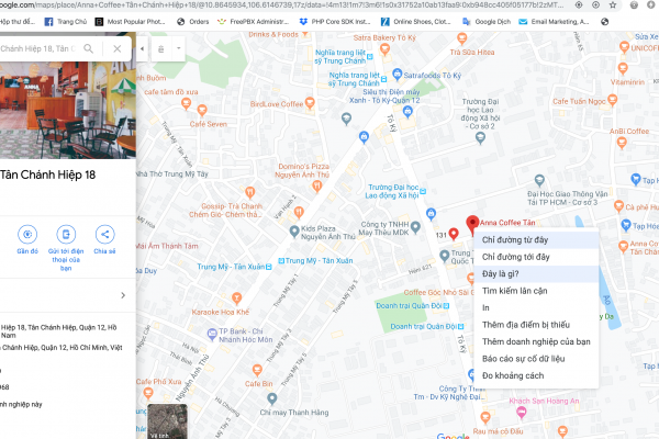 Cách lấy tọa độ google map để cập nhập vào web