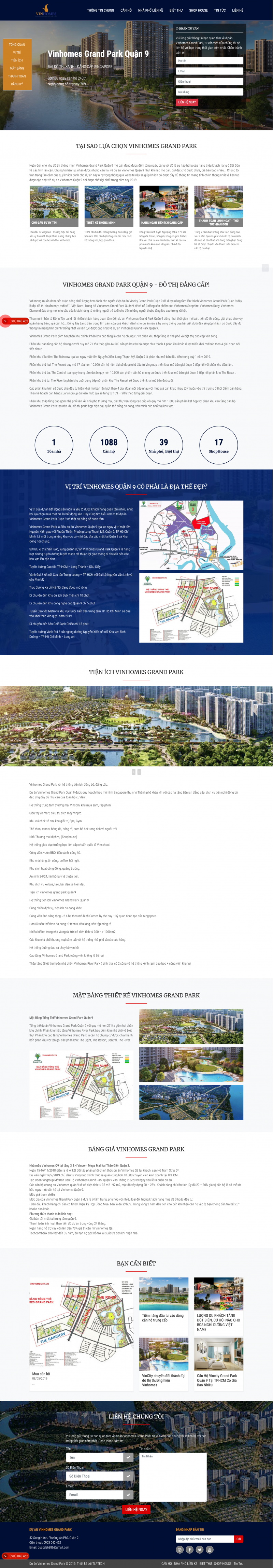 Dự Án Vinhomes Grand Park