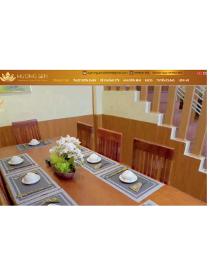 Thiết kế web Nhà Hàng Chay Hương Sen