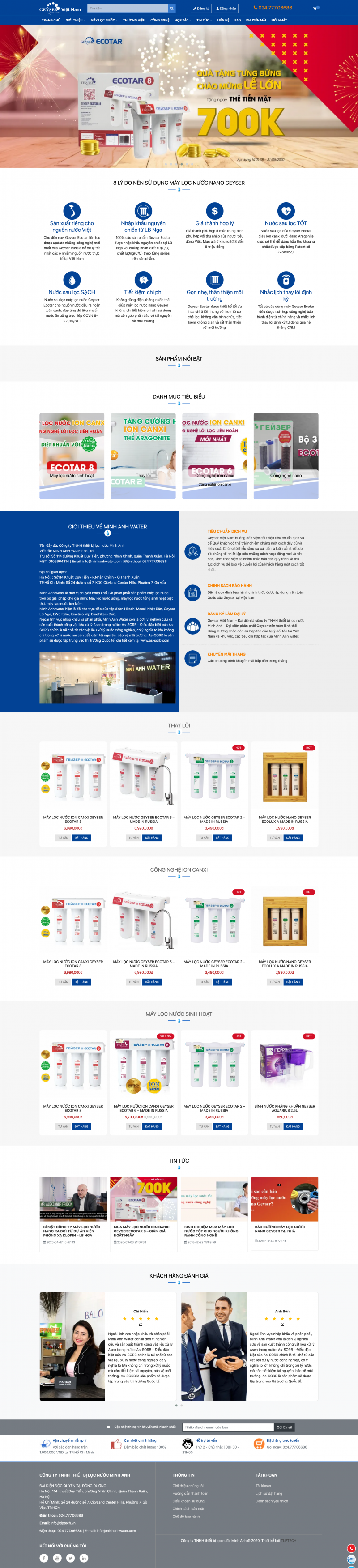  Web2 - bán máy lọc nước